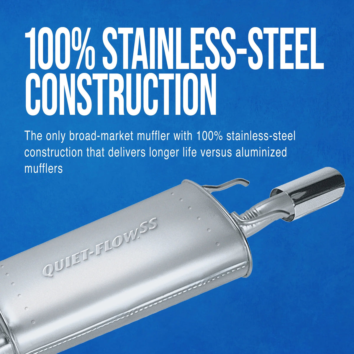 Walker Exhaust Quiet-Flow SS 54668 Exhaust Muffler Assembly Fits select: 2006-2011 HONDA CIVIC