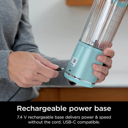 Ninja Blast Portable Blender, Cordless, 18oz. Vessel, Personal Blender for Shakes & Smoothies, BPA Free, Leakproof Lid & Sip Spout, USB-C Rechargeable, Dishwasher Safe Parts, Metallic Purple,