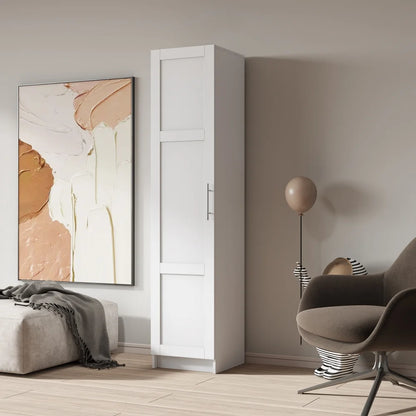 Stackable Wall Cabinet,Hanging Wall Mount Storage Cabinet with Adjustable Shelves and Doors,Sideboard Buffet Cupboard,Console Table,White Wood Finish,11.81 "D x 31.50"W x 29.92 "H