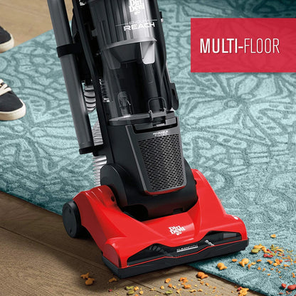Dirt Devil Endura Reach Upright Bagless Vacuum Cleaner for Carpet and Hard Floor, Lightweight, Corded, UD20124, Red