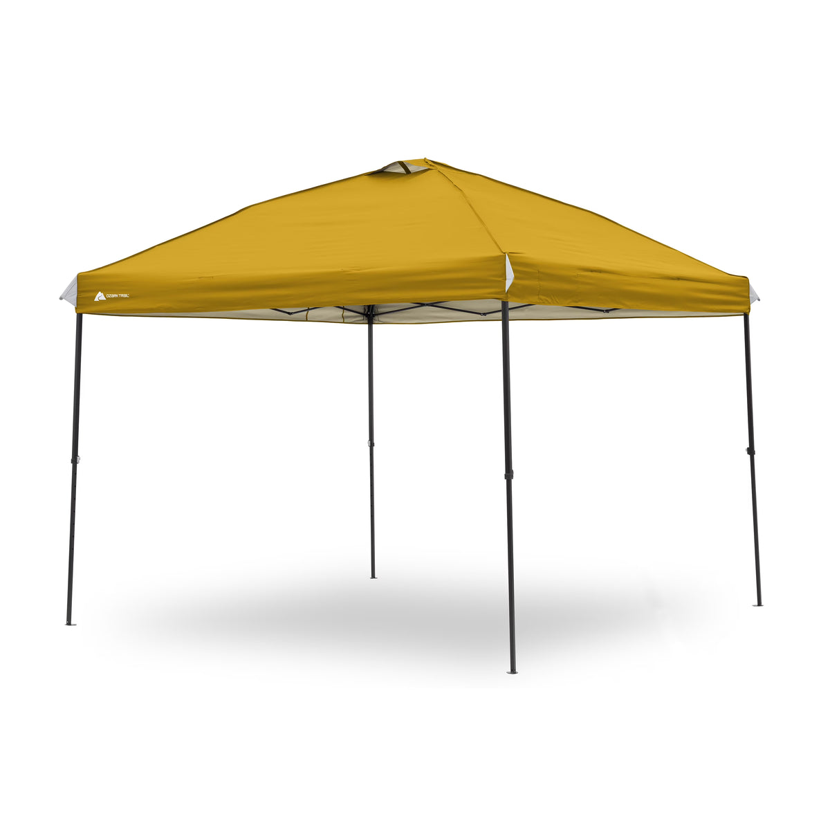 Ozark Trail 10x10 Instant Pop Up Canopy Tent with Simple Push Setup �?Straight Leg Pop-Up Tent for Tailgating, Camping & Events, White