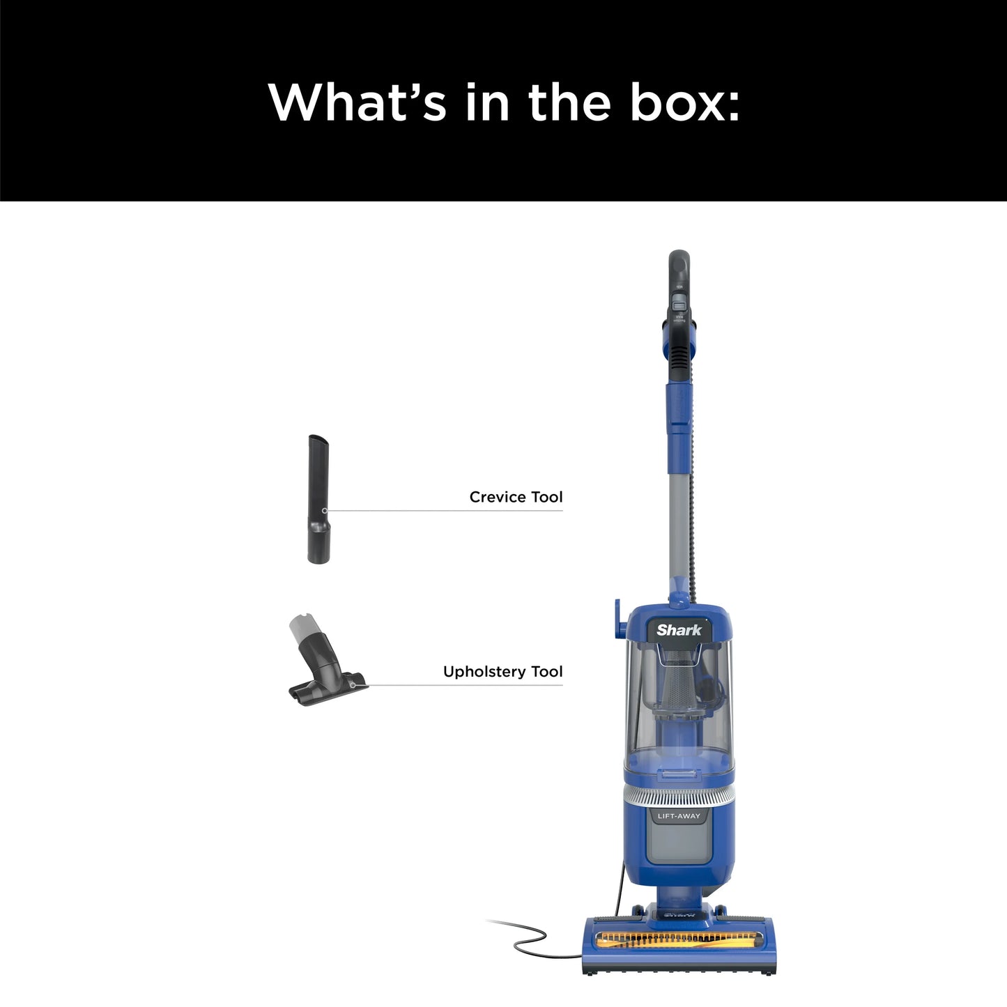 Shark Upright Vacuum, Lift-Away ADV, Pet Friendly, Bagless, with Self-Cleaning Brushroll, Hard Floor and Carpet, Anti Allergen & Lightweight Design, LA360, Blue