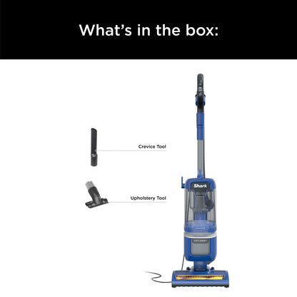 Shark Upright Vacuum, Lift-Away ADV, Pet Friendly, Bagless, with Self-Cleaning Brushroll, Hard Floor and Carpet, Anti Allergen & Lightweight Design, LA360, Blue