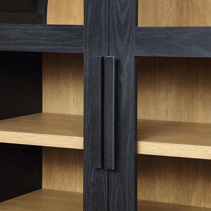 Better Homes & Gardens Juliet Kitchen Rounded Arch Cabinet, Rich Black