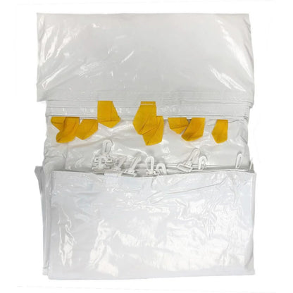 TentandTable Standard Sidewall Kit for 8 ft Sides, White, 10 ft x 20 ft