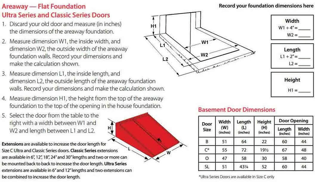 Bilco Classic Series Primed Steel Basement Door