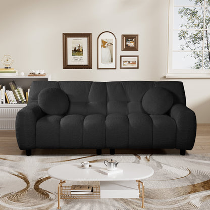 Rophefx 2-Seat Corduroy Deep Seat Cloud Sofa Couch for Living Room, Bedroom