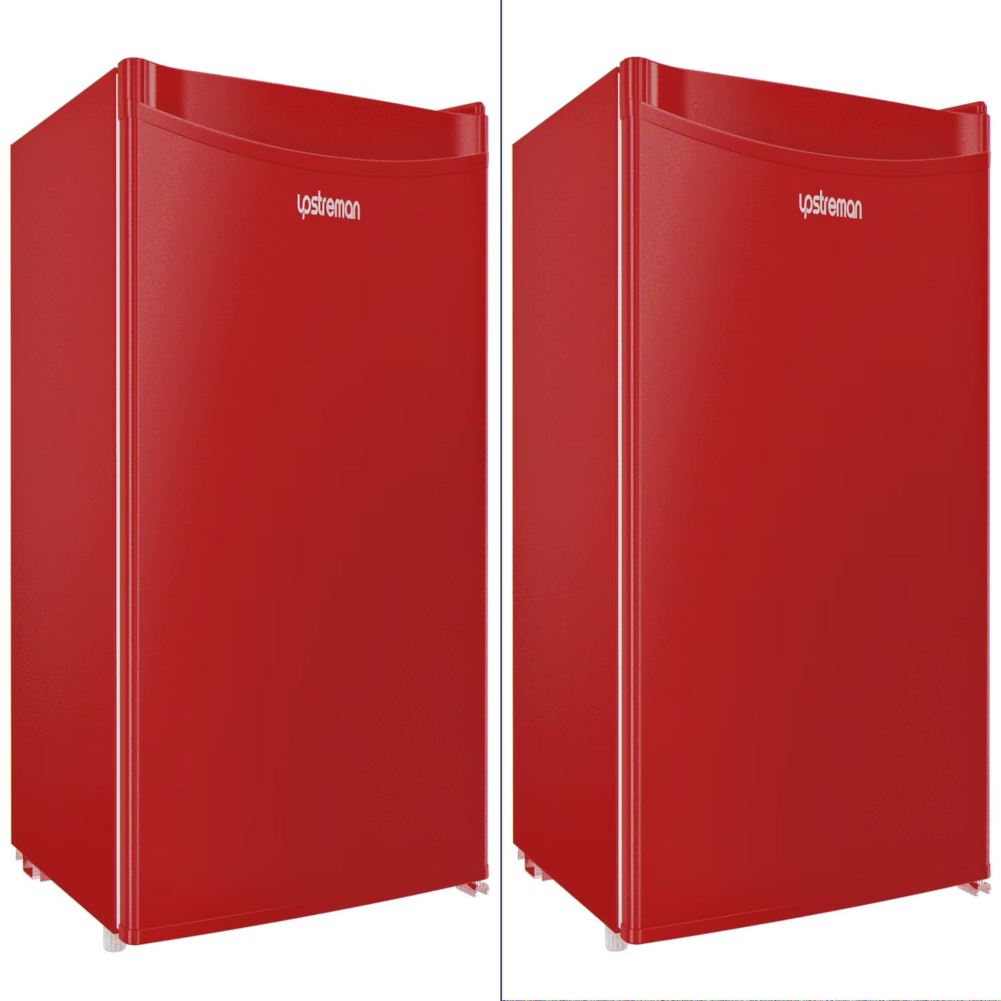 Upstreman 1.7 Cu ft Mini Fridge with Freezer Single Door Compact Refrigerator, Low Noise, Energy Saving, Adjustable Temperature, Reversible Door, for Home Office Dorm, Black FR17