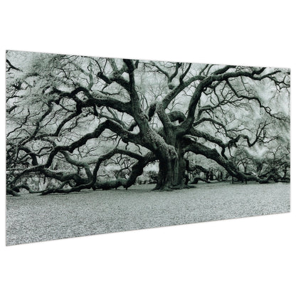 Empire Art Direct Blue Splash Frameless Free Floating Tempered Glass Panel Graphic Wall Art, 72" x 36", Ready to Hang