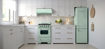 Unique Classic Retro 24" 2.9 cu/ft Freestanding Gas Range with Convection Oven and Sealed Burners