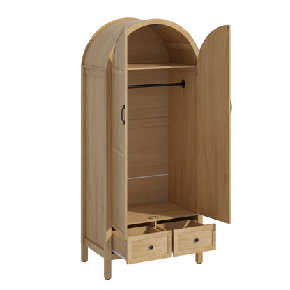 Armoire Wardrobe Closet, Bedroom Armoire with Drawers, Wood Wardrobe Storage Cabinets