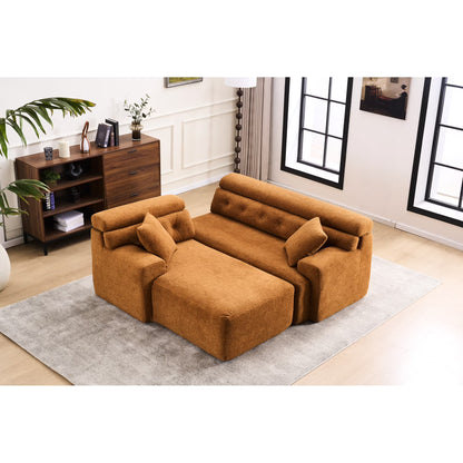 4 Compression , Antique Blue - Home Decor With Wider , Deep Seat & Elevated For Chic Living Couch Room Furniture Deeper Back Relax