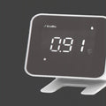 Ecosense EB100 EcoBlu, Digital Radon Detector, Fast & Accurate, Short-Term and Long-Term Monitoring, Full Size LED Screen, Easy to Use (White)