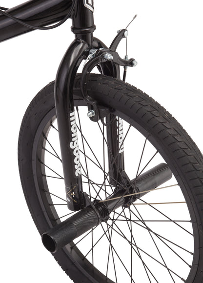 BRAWLER Boys' Freestyle BMX Bike, 20" wheels, Black