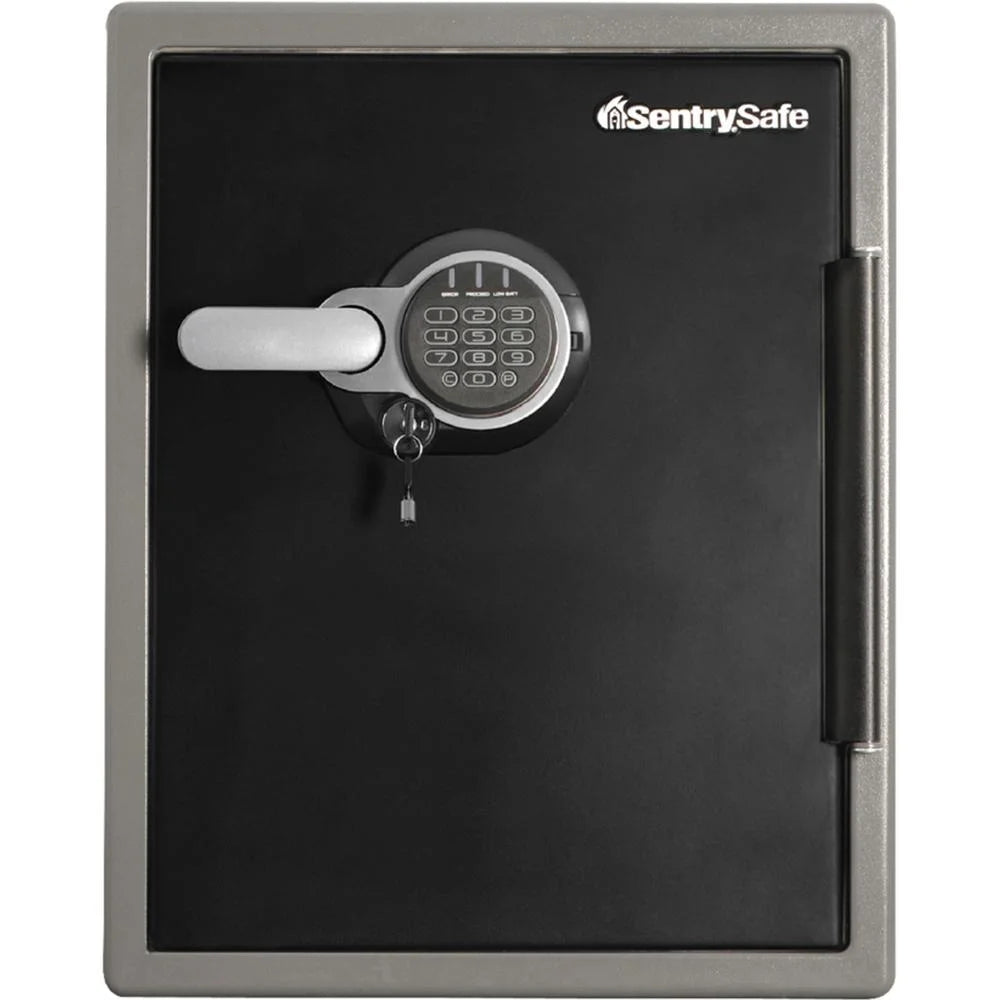 Sentry Safe Digital Fire/Water Safe - 2 ft3 - Digital, Programmable, Dual Key Lock - 4 Live-locking Bolt(s) - Fire Proof, Water Resistant, Pry Resistant - for Tablet, Cell Phone, External Hard...