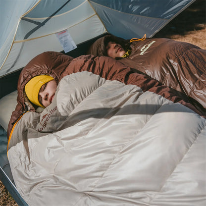 Naturehike, Mummy Sleeping Bag, Pro Outdoor Down Sleeping Bag for Cold Weather,  Water Repellent Sleeping bag with Compression Sack, High Fluffy Duck Down Filling,  For Hiking/Travel/Expedition