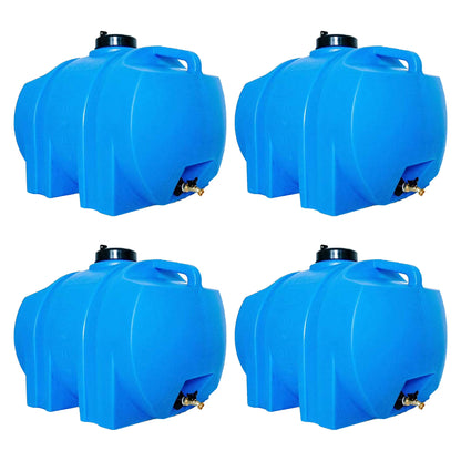 WaterPrepared 35 Gal Water Tank w/Large Cap, 3/4" Brass Spigot & Handles