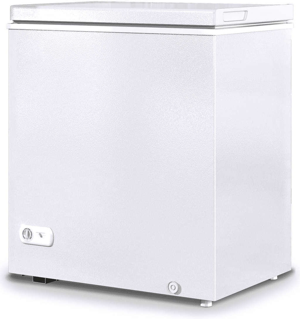 Muhub 7.0 Cu Ft Chest Freezer, Deep Freezer with Removable Baskets, Adjustable Temperature,White