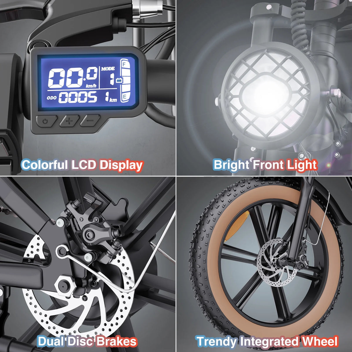 1500W MTB Electric Bicycle 48V 20Ah Removable Battery E-Bike��Electric Bike for Adults 20" Fat Tire Electric Motorcycle, Shimano 7 speed Full Suspension Mountain Bike UL2849