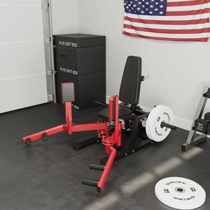 Syedee Hip Abductor Machine, Plate-Loaded Inner and Outer Thigh Machine, Thigh Master Hip Trainer, Hip Thrusters for Home Gym
