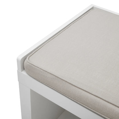 Better Homes & Gardens 4-Cube Shoe Storage 58.39" Bench, Weathered