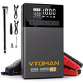 VTOMAN X7 Jump Starter with Air Compressor 4250A Portable Car Starter with 160PSI Digital Tire Inflator,12V Lithium Battery Charger Booster Box with Type-C Quick Charge (Up 10L Gas/10L Diesel Engine)