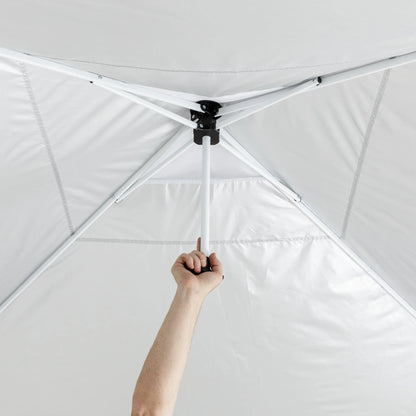 Ozark Trail 10x10 Instant Pop Up Canopy Tent with Simple Push Setup �?Straight Leg Pop-Up Tent for Tailgating, Camping & Events, White