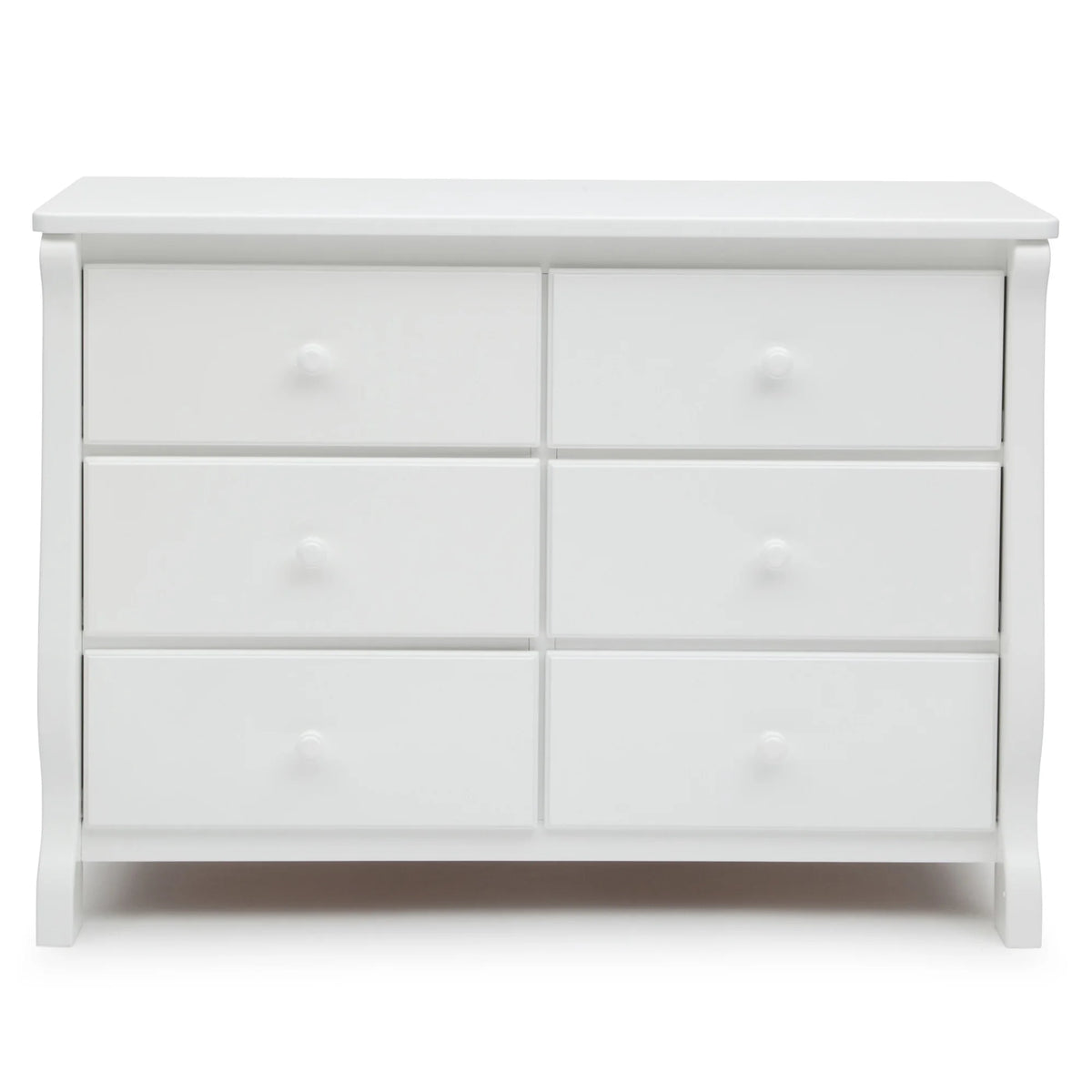 Delta Children Universal 6 Drawer Dresser with Interlocking Drawers - Greenguard Gold Certified, Grey