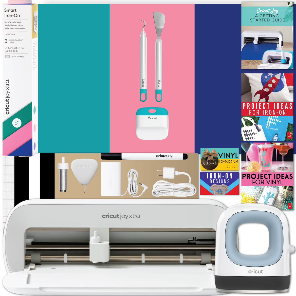 Cricut Joy Xtra Die-Cutting Machine Sticker Edition Bundle, White- New Walmart Exclusive