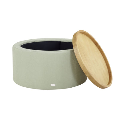 Beautiful Drew Stowaway Coffee Table with Storage by Drew Barrymore, Cream