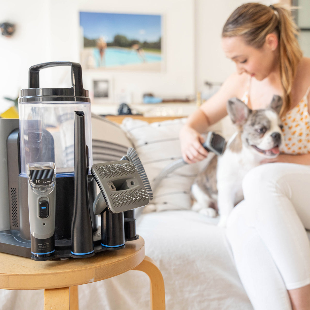 FurMe Professional Plus Pet Grooming Vacuum Kit with Carrying Case