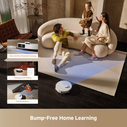 MOVA P50 Pro Ultra Robot Vacuum Cleaner Removable&Liftable Mop,Anti-Tangle,Self Drying&Cleaning