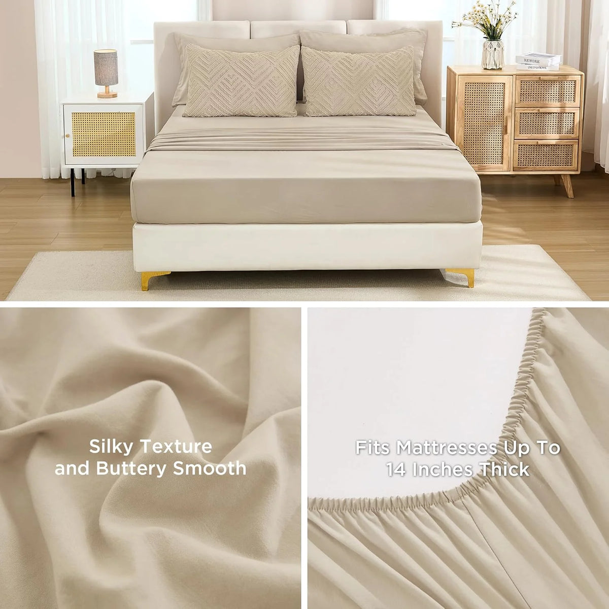 Queen Comforter Set 7 Piece Dark Emerald Green - Bed in a Bag Queen Boho Lightweight Fluffy Tufted Bedding Sets with Comforter, Sheets, Pillowcases & Shams