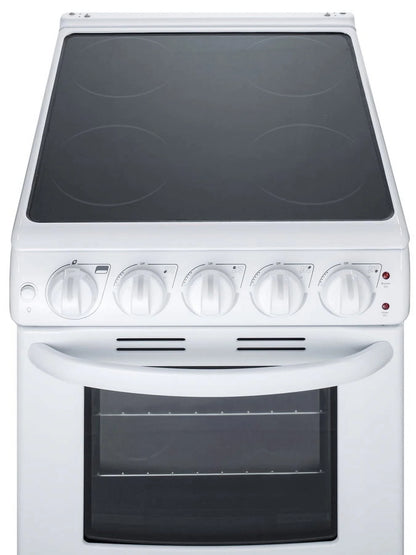 Summit 24�� 2.9 cu ft Electric Range in Ceramic