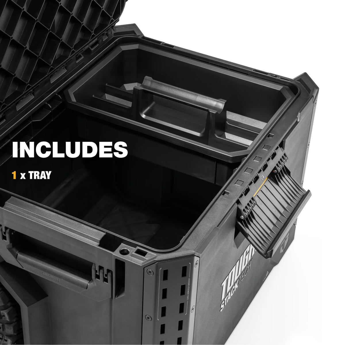 ToughBuilt Portable 2-in-1 Rolling Tool Box with Wheels & Stackable Design