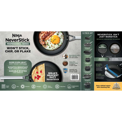 Ninja NeverStick Premium Hard-Anodized 10-Piece Cookware Set, C39010
