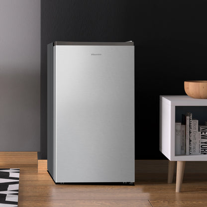 Hisense 4.4 Cu ft Single Door Mini Refrigerator, 1 Year Warranty, Energy Star, WMS044M6XVE New