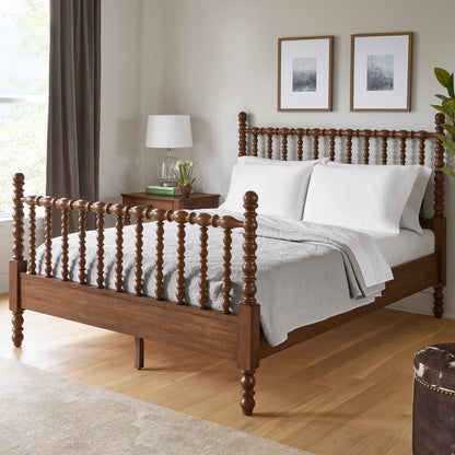 Pioneer Woman Harper Queen-Size Spindle Bed, Homestead Brown
