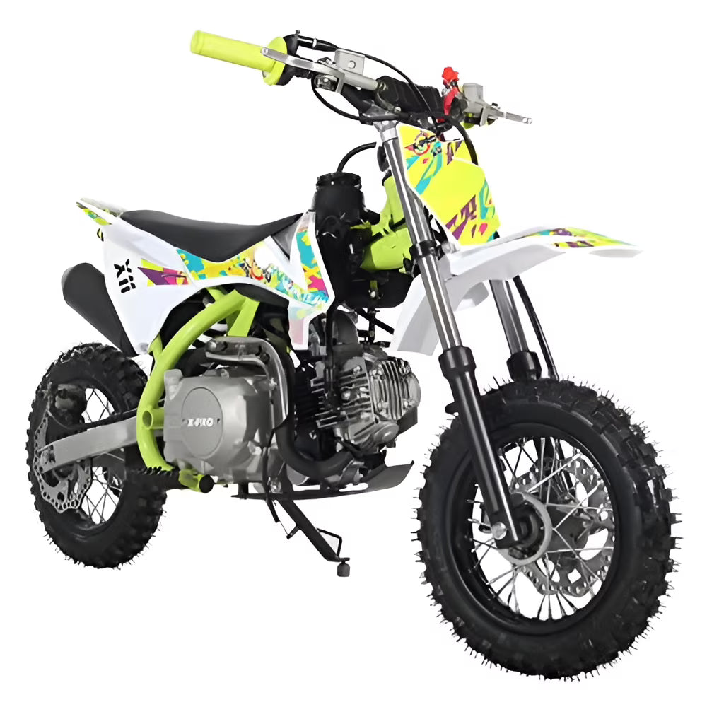 X-Pro Brand New X11 110cc Gas Pit Dirt Bike with Automatic Transmission, E-Start, 10" Wheels!