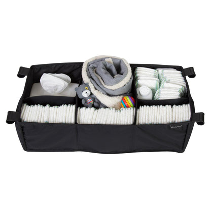 Baby Trend Twins Nursery Center Playard with Travel Bag - Circle Tech Multi-Color Black