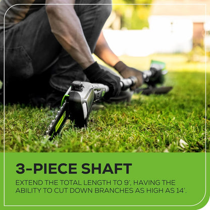 Greenworks 60V 10" Brushless Cordless Pole Saw, 14.5 Ft. Reach, 2.0Ah Battery & Charger