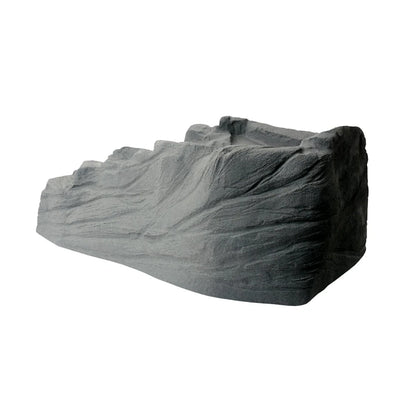 Algreen Decorative Pond Watercoarse, Tranquility Waterfall with Threaded Fitting, Charcoalstone