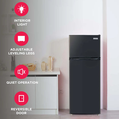Frigidaire 7.5 Cu. Ft. Top Mount Refrigerator, Black