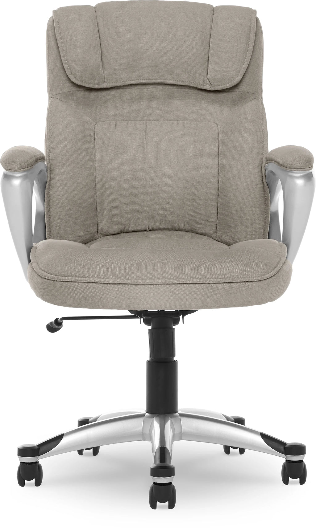Serta Hannah Office Chair in Fawn Tan Linen Metallic Finish