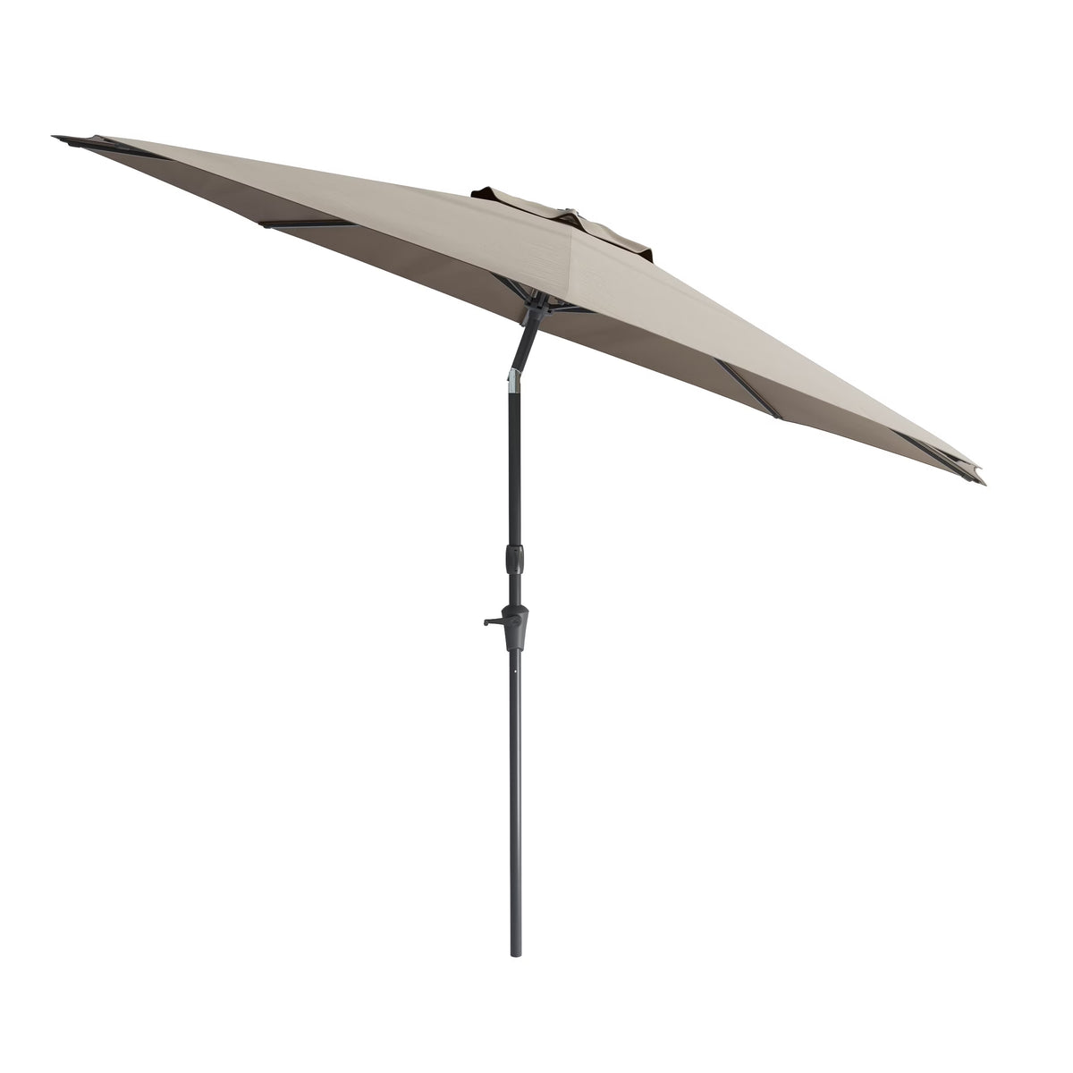 CorLiving 10 Foot Wind Resistant Patio Umbrella, Outdoor Parasol with Crank Tilt, Round Market Umbrella for Patio, Umbrella with Crank, Tilt Umbrella, Outdoor Umbrella, Turquoise