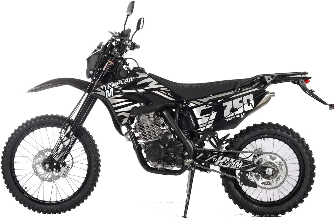 X-Pro Templar M 250cc Gas Dirt Bike with Zongshen Engine 5 Speed Pit Bikes Adult Pitbike, Big 21"/18" Wheels!