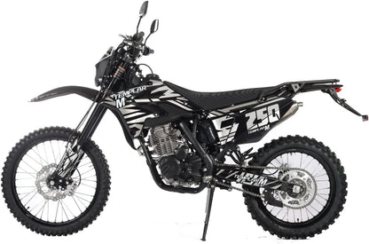 X-Pro Templar M 250cc Gas Dirt Bike with Zongshen Engine 5 Speed Pit Bikes Adult Pitbike, Big 21"/18" Wheels!