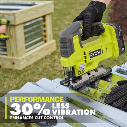 ONE+ 18V Cordless 2-Tool Combo Kit with 5 1/2 in. Circular Saw and Jig Saw (Tools Only)