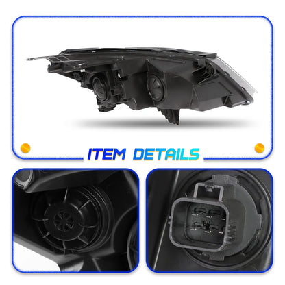 Headlights For 2013-2017 Chevy Traverse Chrome Factory Style Headlamps LH+RH Set