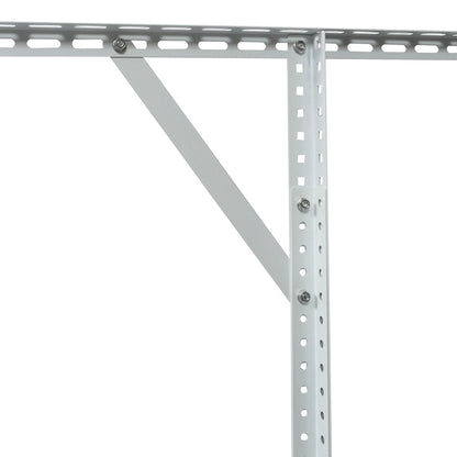 2x8FT Overhead Garage Storage Rack,Adjustable Storage Organization System,Heavy Duty Metal Garage Ceiling Storage Racks,450lbs Weight Capacity